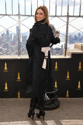 NEW YORK, NY- OCTOBER 8: Allegra Edwards at the Empire State Building to Celebrate the Premiere of CBS New Series, Eternally Yours on October 8, 2026 in New York City. Copyright: xmpi099 MediaPunchx