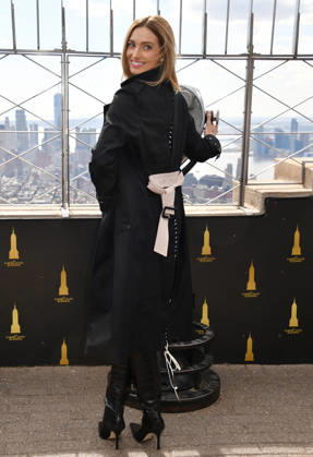 NEW YORK, NY- OCTOBER 8: Allegra Edwards at the Empire State Building to Celebrate the Premiere of CBS New Series, Eternally Yours on October 8, 2026 in New York City. Copyright: xmpi099 MediaPunchx