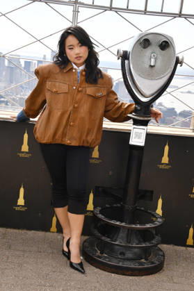 NEW YORK, NY- OCTOBER 8: Helen J. Shen at the Empire State Building to Celebrate the Premiere of CBS New Series, Eternally Yours on October 8, 2026 in New York City. Copyright: xmpi099 MediaPunchx