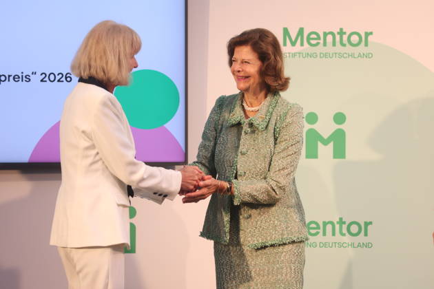 Monika Brandt and Queen Silvia of Sweden at the Mentor Future Prize award ceremony during the Mentor Foundation’s anniversary celebration on Mainau Island, Mainau, October 8, 2026 Copyright: xAgenturxMatthiasxWehnertx xM.xGränzdörferx