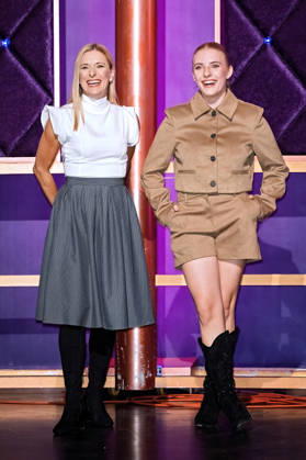 MDR Riverboat singer Stefanie Hertel with her daughter Johanna Mross during the taping of the MDR talk show Riverboat on October 8, 2026, at Mediacity Leipzig 20261008SFL0006
