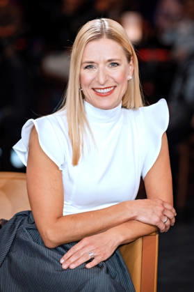 MDR Riverboat singer Stefanie Hertel during the taping of the MDR talk show Riverboat on October 8, 2026, at Mediacity Leipzig 20261008SFL0012