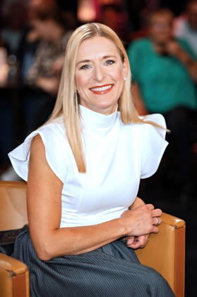 MDR Riverboat singer Stefanie Hertel during the taping of the MDR talk show Riverboat on October 8, 2026, at Mediacity Leipzig 20261008SFL0018