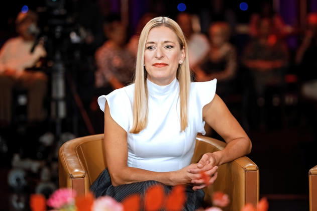 MDR Riverboat singer Stefanie Hertel during the taping of the MDR talk show Riverboat on October 8, 2026, at Mediacity Leipzig 20261008SFL0083