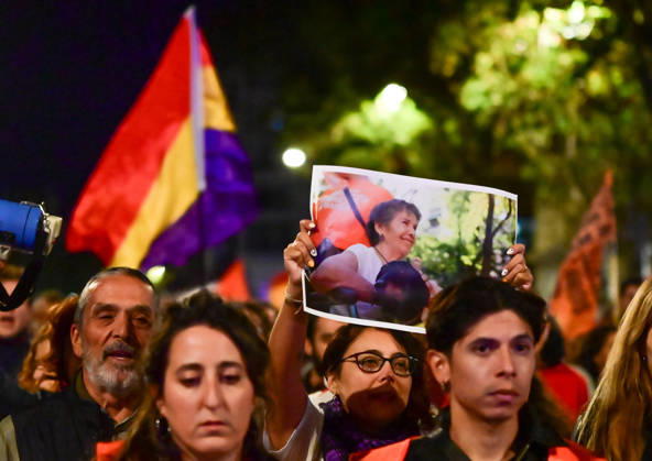 October 8, 2026, Madrid, Madrid, SPAIN: March in memory of Maricarmen, who died after being evicted from her home and became a symbol of the struggle for housing rights and against real-estate speculation. Madrid SPAIN - ZUMAz108 20261008_znp_z108_034 Copyright: xRichardxZubelzux