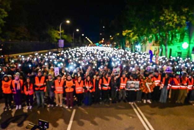 October 8, 2026, Madrid, Madrid, SPAIN: March in memory of Maricarmen, who died after being evicted from her home and became a symbol of the struggle for housing rights and against real-estate speculation. Madrid SPAIN - ZUMAz108 20261008_znp_z108_035 Copyright: xRichardxZubelzux