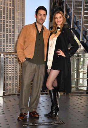 NEW YORK, NY- OCTOBER 8: Ed Weeks and Allegra Edwards at the Empire State Building to Celebrate the Premiere of CBS New Series, Eternally Yours on October 8, 2026 in New York City. Credit: AdMedia New York City USA - ZUMAa123 20261008_zaa_a123_076 Copyright: xJohnxFyckex