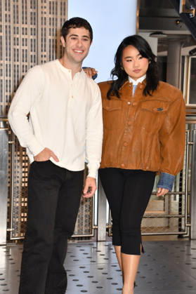 NEW YORK, NY- OCTOBER 8: Jaren Lewison and Helen J. Shen at the Empire State Building to Celebrate the Premiere of CBS New Series, Eternally Yours on October 8, 2026 in New York City. Credit: AdMedia New York City USA - ZUMAa123 20261008_zaa_a123_092 Copyright: xJohnxFyckex