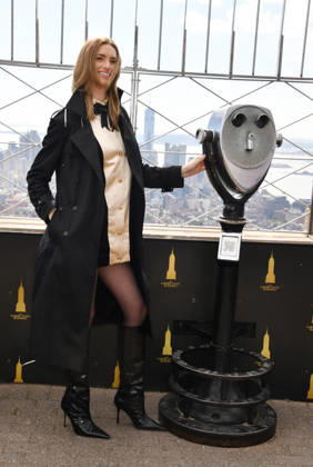 NEW YORK, NY- OCTOBER 8: Allegra Edwards at the Empire State Building to Celebrate the Premiere of CBS New Series, Eternally Yours on October 8, 2026 in New York City. Credit: AdMedia New York City USA - ZUMAa123 20261008_zaa_a123_115 Copyright: xJohnxFyckex