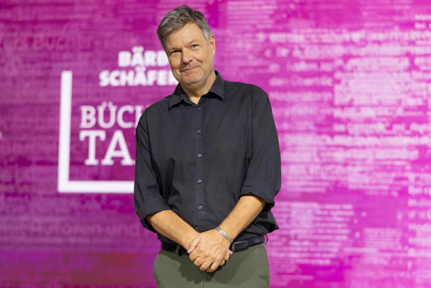 Frankfurt Book Fair 2026: Robert Habeck presents his new book, *Arctic Meltdown*, on the literature stage hosted by ARD, ZDF, and 3sat; Frankfurt am Main, Hesse, Germany; Exhibition Center