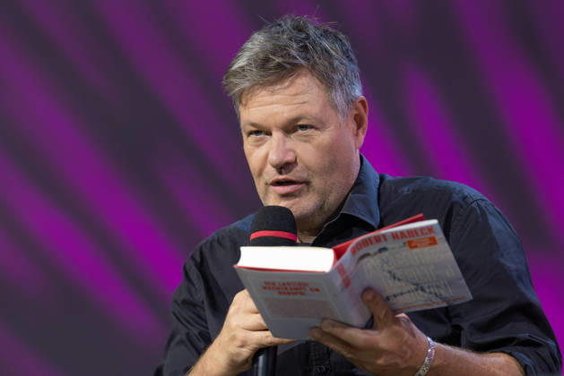 Frankfurt Book Fair 2026: Robert Habeck presents his new book, *Arctic Meltdown*, on the literature stage hosted by ARD, ZDF, and 3sat; Frankfurt am Main, Hesse, Germany; Exhibition Center
