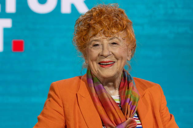 Frankfurt Book Fair 2026: Herlinde Koelbl presents her new book, *Fadenkreuze für das Leben*, on the literature stage hosted by ARD, ZDF, and 3sat; Frankfurt am Main, Hesse, Germany; Exhibition Grounds