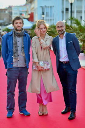 Opening Ceremony 37th Dinard British Irish Film Festival FC Lance Daly, Megan Nic Fhionnghaile and Hugue Peysson attends the Opening Ceremony during the 37th Dinard British & Irish Film Festival on October 8, 2026 in Dinard, France. Photo by Franck Castel ABACAPRESS.COM Dinard  Copyright: xCastelxFranck ABACAx