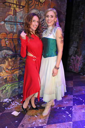 Anita Hofmann and Sabrina Weckerlin at the JULIA musical premiere at the Stage Palladium Theater in Stuttgart on October 8, 2026