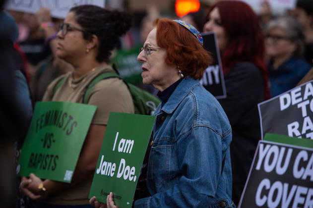 October 8, 2026, New York, New York, USA: Hundreds of sexual assualt survivors and aliies came together in solidarity with Jane Doe in the wake of the Cornell 7 case. Speakers from womens rights groups Women s March, Me Too, Feminist Generation and Feminist took the stage to speak on the culture of sexual violence in the US. New York USA - ZUMAh214 20261008_znp_h214_011 Copyright: xSDxHerzogx