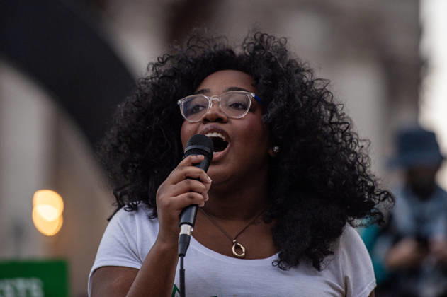 October 8, 2026, New York, New York, USA: Hundreds of sexual assualt survivors and aliies came together in solidarity with Jane Doe in the wake of the Cornell 7 case. Speakers from womens rights groups Women s March, Me Too, Feminist Generation and Feminist took the stage to speak on the culture of sexual violence in the US. New York USA - ZUMAh214 20261008_znp_h214_016 Copyright: xSDxHerzogx