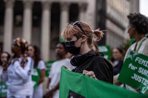 October 8, 2026, New York, New York, USA: Hundreds of sexual assualt survivors and aliies came together in solidarity with Jane Doe in the wake of the Cornell 7 case. Speakers from womens rights groups Women s March, Me Too, Feminist Generation and Feminist took the stage to speak on the culture of sexual violence in the US. New York USA - ZUMAh214 20261008_znp_h214_025 Copyright: xSDxHerzogx