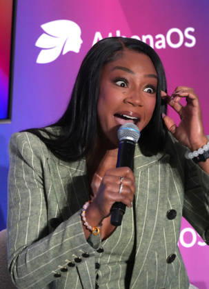 October 8, 2026, New York, Ny, USA: TIFFANY HADDISH attends the ZETA Live Conference 2026,.David Geffen Hall, Lincoln Center, NYC.October 8, 2026 . ZETA Live Conference 2026,.David Geffen Hall, Lincoln Center, NYC.October 8, 2026 . New York USA  - ZUMAms4_ 20261008_faf_ms4_007 Copyright: xSoniaxMoskowitzxGordonx