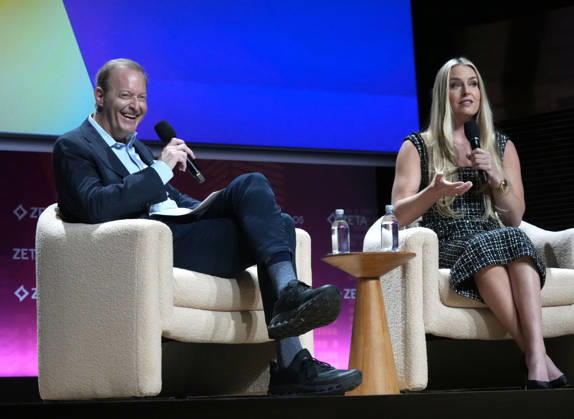 October 8, 2026, New York, Ny, USA: DAVID STEINBERG and LINDSEY VONN attend the ZETA Live Conference 2026,.David Geffen Hall, Lincoln Center, NYC.October 8, 2026 . LINDSEY VONN attends the ZETA Live Conference 2026,.David Geffen Hall, Lincoln Center, NYC.October 8, 2026 . ZETA Live Conference 2026,.David Geffen Hall, Lincoln Center, NYC.October 8, 2026 . New York USA  - ZUMAms4_ 20261008_faf_ms4_018 Copyright: xSoniaxMoskowitzxGordonx