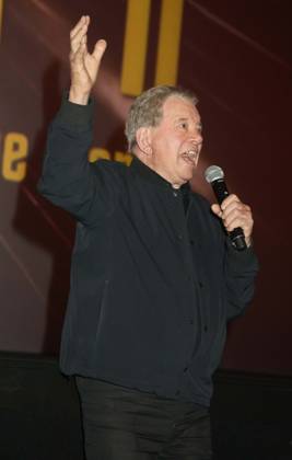 October 8, 2026, New York, New York, USA: Actor WILLIAM SHATNER seen during the introduction for the New York All Media Premiere Screening of The Sixty-Year Mission - How Star Trek Changed Television and the World held at Regal Times Square Theaters. New York USA - ZUMAk03_ 20261008_zaf_k03_057 Copyright: xNancyxKaszermanx