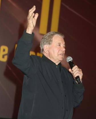 October 8, 2026, New York, New York, USA: Actor WILLIAM SHATNER seen during the introduction for the New York All Media Premiere Screening of The Sixty-Year Mission - How Star Trek Changed Television and the World held at Regal Times Square Theaters. New York USA - ZUMAk03_ 20261008_zaf_k03_056 Copyright: xNancyxKaszermanx