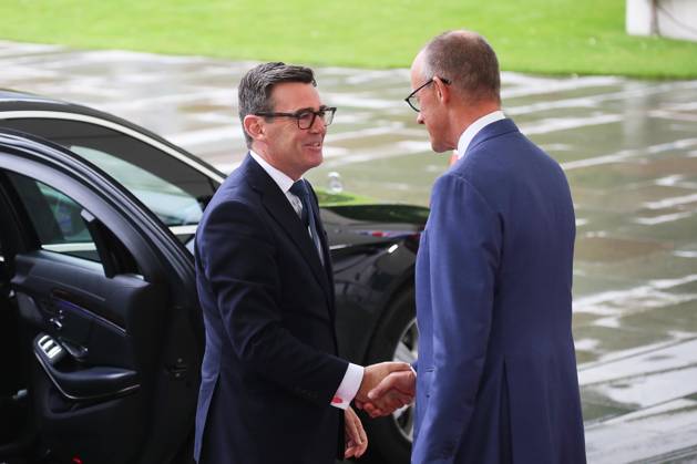 Berlin, Germany, October 8, 2026: The Federal Chancellery hosts a reception for British Prime Minister Andrew Andy Burnham and Federal Chancellor Friedrich Merz (CDU) during the welcome ceremony Copyright: xdtsxNachrichtenagenturx dts_137607