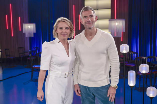 Susan Link and Micky Beisenherz during the taping of the WDR talk show Kölner Treff at WDR Studio BS 3 in Cologne, October 8, 2026 Foto:xR.xSchmiegeltx xFuturexImagex koelner_treff0810_6040