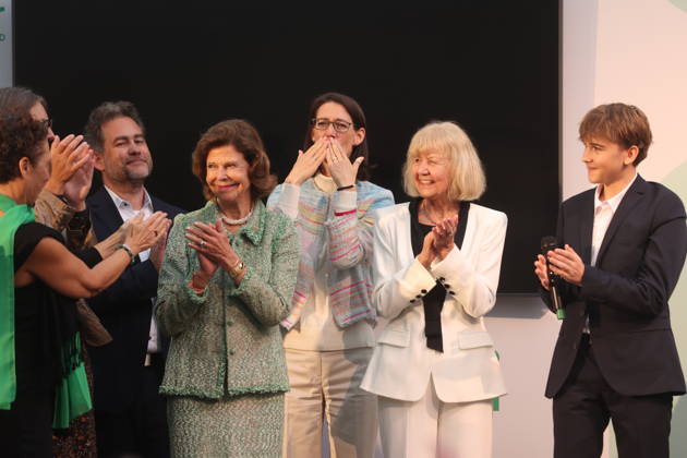 Queen Silvia of Sweden, Countess Bettina Bernadotte, and Monika Brandt at the Mentor Future Prize award ceremony during the Mentor Foundation’s anniversary celebration on the island of Mainau, Mainau, October 8, 2026 Copyright: xAgenturxMatthiasxWehnertx xM.xGränzdörferx