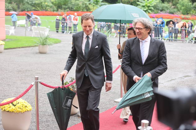 Georg Friedrich, Prince of Prussia, and Philipp Haug at the Mentor Foundation’s anniversary celebration on Mainau Island, Mainau, October 8, 2026 Copyright: xAgenturxMatthiasxWehnertx xM.xGränzdörferx