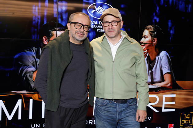 Exclusive - Minotaure Premiere - Paris Exclusive - Andrei Zviaguintsev and Evgueni Galperine attend the photocall for the premiere of The Minotaure held at the UGC Les Halles Cinema in Paris, France on October 8, 2026. Photo by David Boyer ABACAPRESS.COM Paris France  Copyright: xBoyerxDavid ABACAx