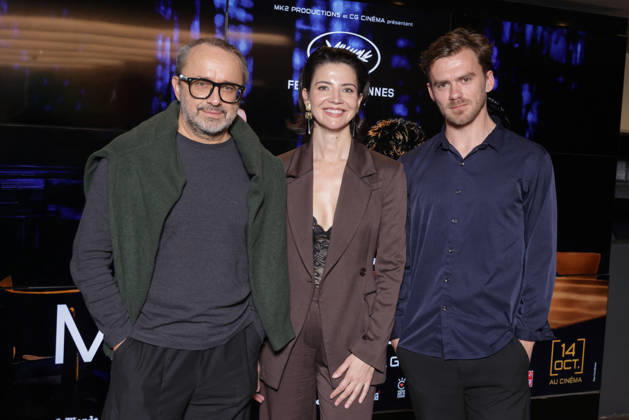 Exclusive - Minotaure Premiere - Paris Exclusive - Andrei Zviaguintsev, Iris Lebedeva and Yuriy Zavalnyouk attend the photocall for the premiere of The Minotaure held at the UGC Les Halles Cinema in Paris, France on October 8, 2026. Photo by David Boyer ABACAPRESS.COM Paris France  Copyright: xBoyerxDavid ABACAx