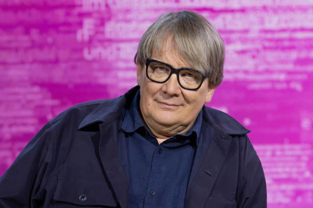 Frankfurt Book Fair 2026: Sven Regener presents his new book, *Frankie and Freddie*, on the literature stage hosted by ARD, ZDF, and 3sat, Frankfurt am Main, Hesse, Germany, Exhibition Center
