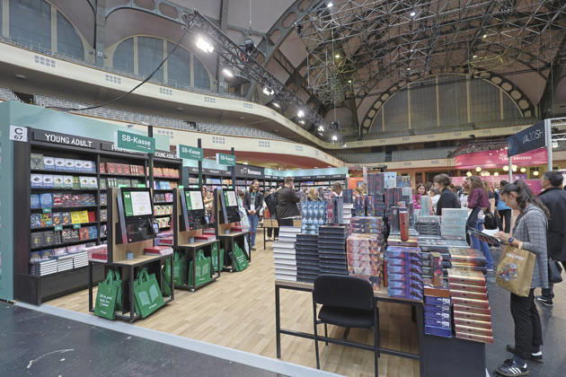 Frankfurt Impressions 08 10 2026 For the 78th Frankfurt Book Fair, the Festhalle—featuring the Community Stage and New Adult—opens its doors to all visitors today, Friday, starting at 11 a.m. Here at the Thalia booth in Frankfurt am Main, Hesse, Germany