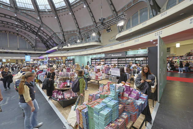 Frankfurt Impressions 08 10 2026 For the 78th Frankfurt Book Fair, the Festhalle—featuring the Community Stage and New Adult—opens its doors to all visitors today, Friday, starting at 11 a.m. Here at the Thalia booth in Frankfurt am Main, Hesse, Germany