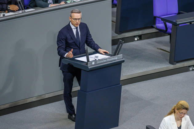 Bundestag: Karsten Wildberger (CDU), Federal Minister for Digital Affairs and State Modernization, at the German Bundestag on October 9, 2026, in Berlin, Berlin, Berlin, Germany, Bundestag