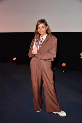 Collien Fernandes at the 2026 Brigitte Award ceremony at the Kino International in Berlin on October 8, 2026