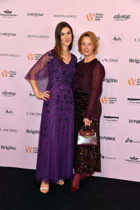 Janina Lin Otto and Julia Becker at the 2026 Brigitte Award ceremony at the Kino International in Berlin on October 8, 2026