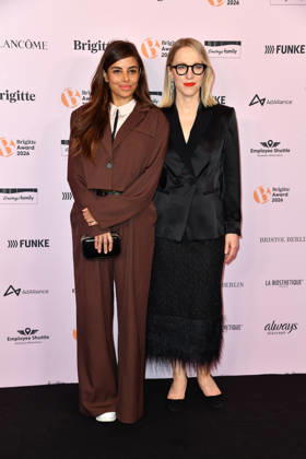 Collien Fernandes and Susanna Riethmuller at the 2026 Brigitte Award ceremony at the Kino International in Berlin on October 8, 2026