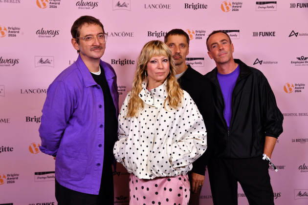 MIA, a Berlin-based electropop band, at the 2026 Brigitte Awards ceremony at Kino International in Berlin on October 8, 2026