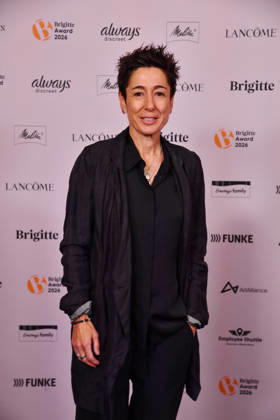 Dunja Hayali at the 2026 Brigitte Award ceremony at the Kino International in Berlin on October 8, 2026