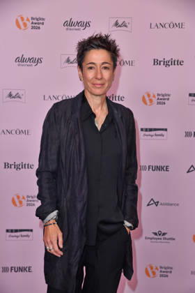 Dunja Hayali at the 2026 Brigitte Award ceremony at the Kino International in Berlin on October 8, 2026