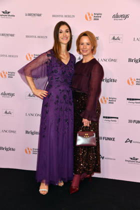 Janina Lin Otto and Julia Becker at the 2026 Brigitte Award ceremony at the Kino International in Berlin on October 8, 2026