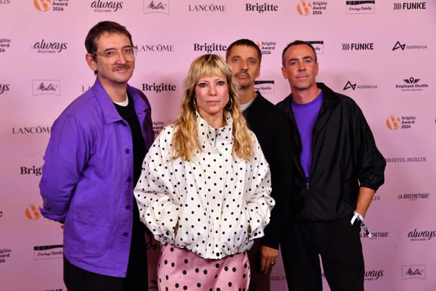 MIA, a Berlin-based electropop band, at the 2026 Brigitte Awards ceremony at Kino International in Berlin on October 8, 2026