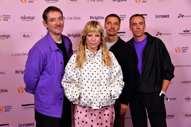 MIA, a Berlin-based electropop band, at the 2026 Brigitte Awards ceremony at Kino International in Berlin on October 8, 2026