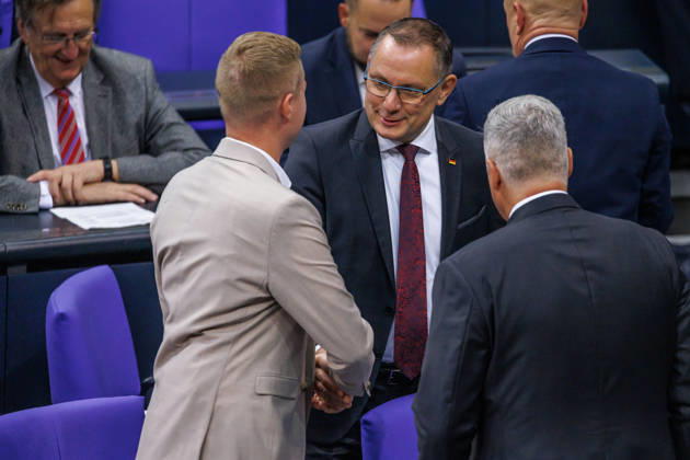 Bundestag Tino Chrupalla AfD in the German Bundestag on October 9, 2026, in Berlin, Berlin, Berlin, Germany, Bundestag