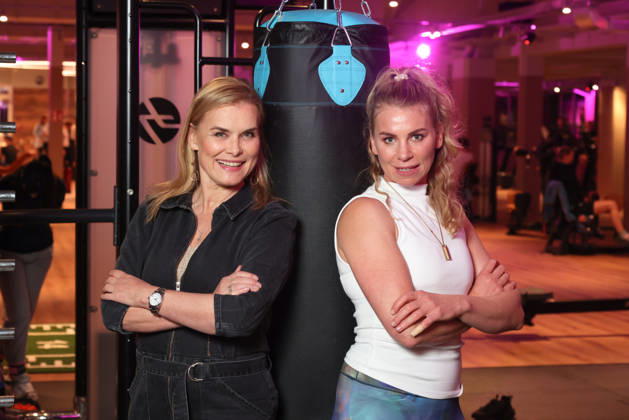 Actress Andrea Lüdke with boxer Natalie Zimmermann; fitness equipment instead of a red carpet—the Sports Club’s 20th fitness studio opened in Hamburg’s Poppenbüttel district, where celebrity guests immediately tried out the fitness and wellness equipment, including the ladies’ area, saunas, and relaxation pool, spread across 5,000 square meters, Hamburg, October 8, 2026