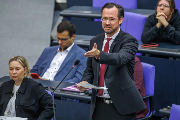 Bundestag Dirk Wiese (SPD) in the German Bundestag on October 9, 2026, in Berlin, Berlin, Berlin, Germany, Bundestag