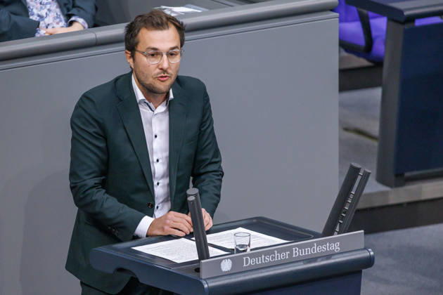Bundestag Johannes Schätzl (SPD) in the German Bundestag on October 9, 2026, in Berlin, Berlin, Berlin, Germany, Bundestag