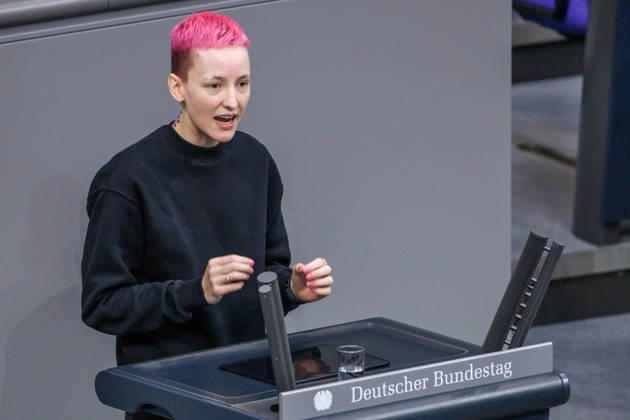 Bundestag Rebecca Lenhard B90 Greens in the German Bundestag on October 9, 2026, in Berlin, Berlin, Germany, Bundestag