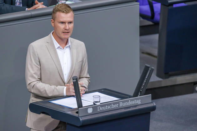 Bundestag Robin Juenger AfD in the German Bundestag on October 9, 2026, in Berlin, Berlin, Berlin, Germany, Bundestag